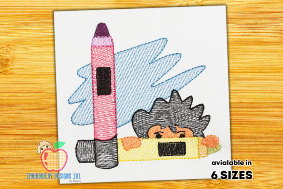 Review: Boy with Crayon Colors Quick Stitch