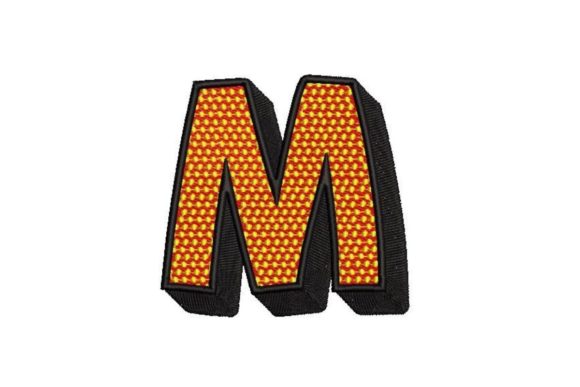 Review: Comic Pop Art Alphabet Letter M for Embroidery