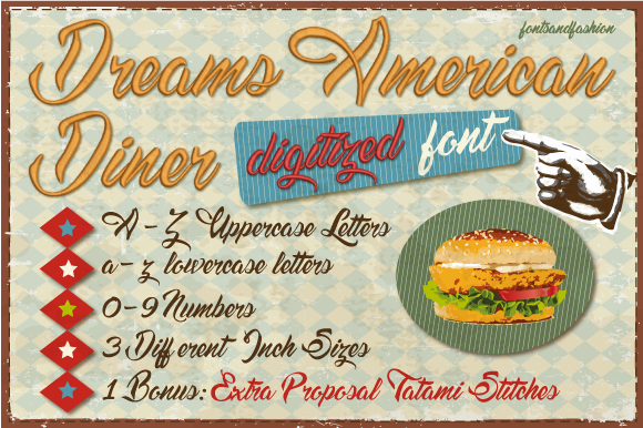 Reviewing Dreams American Diner for Embroidery