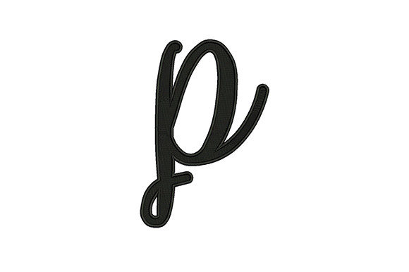 Reviewing Italic Letter P for Holiday Embroidery